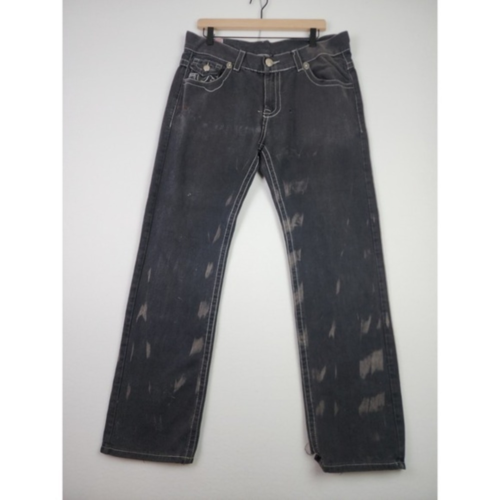 Vintage True Religion Lexi Women's Jeans Size 34 RN 112790 USA Grunge Thrashed